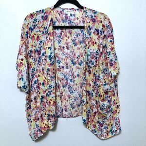 Cotton On Rainbow Paint Splatter Kimono Cardigan